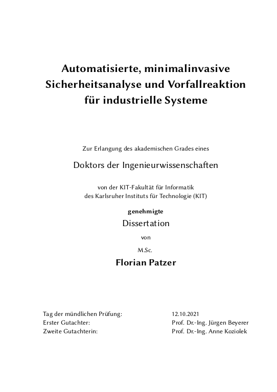 Cover der Publikation