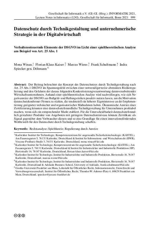 Cover der Publikation