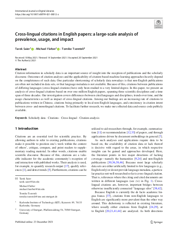 Cover der Publikation