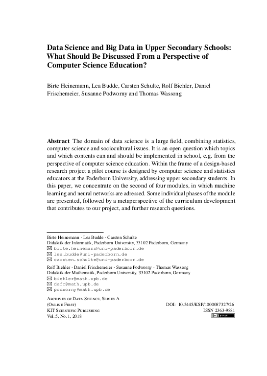 Cover der Publikation