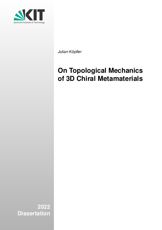 Cover der Publikation