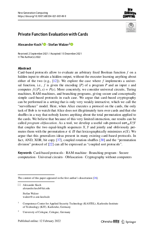 Cover der Publikation