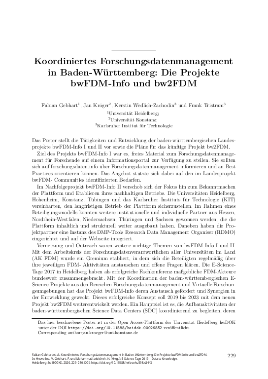 Cover der Publikation