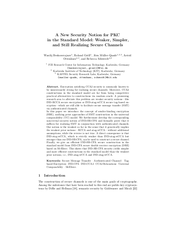 Cover der Publikation