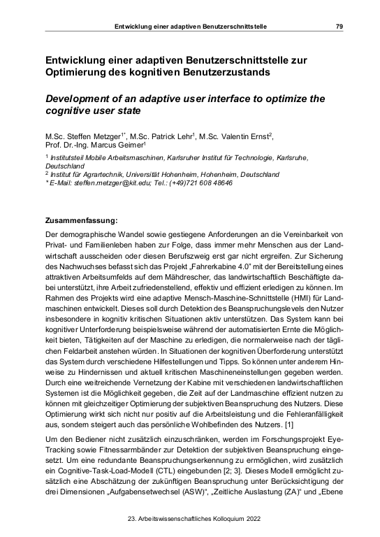 Cover der Publikation