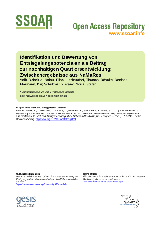 Cover der Publikation