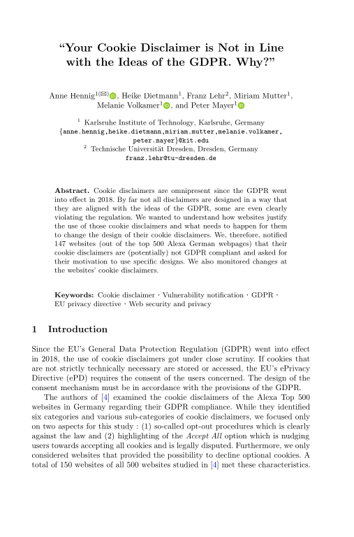 Cover der Publikation