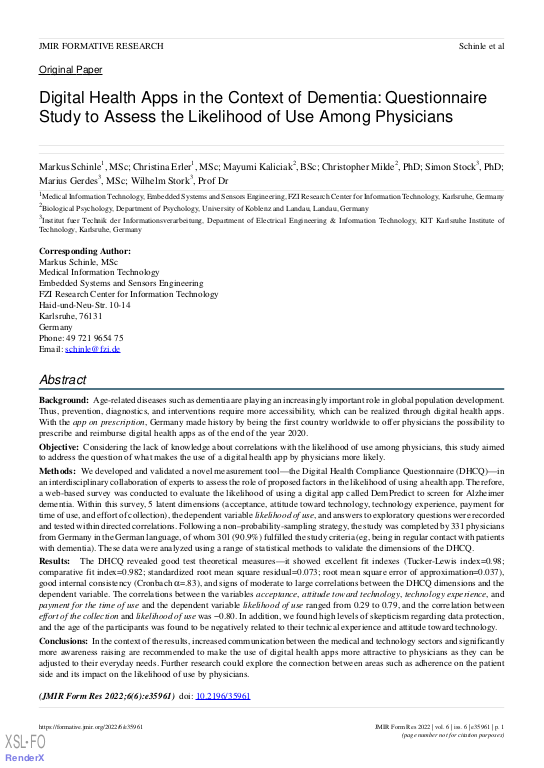 Cover der Publikation