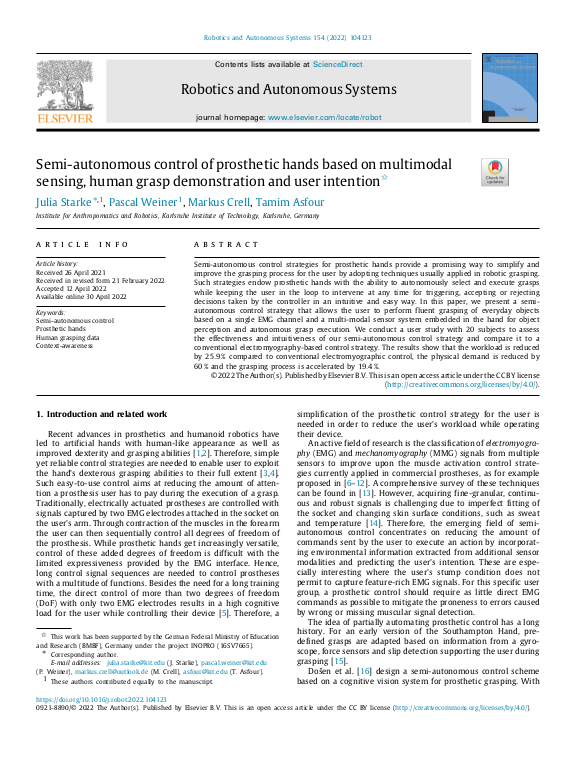 Robotics and autonomous systems sale elsevier