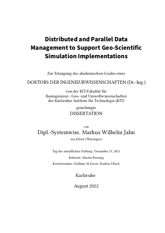 Cover der Publikation