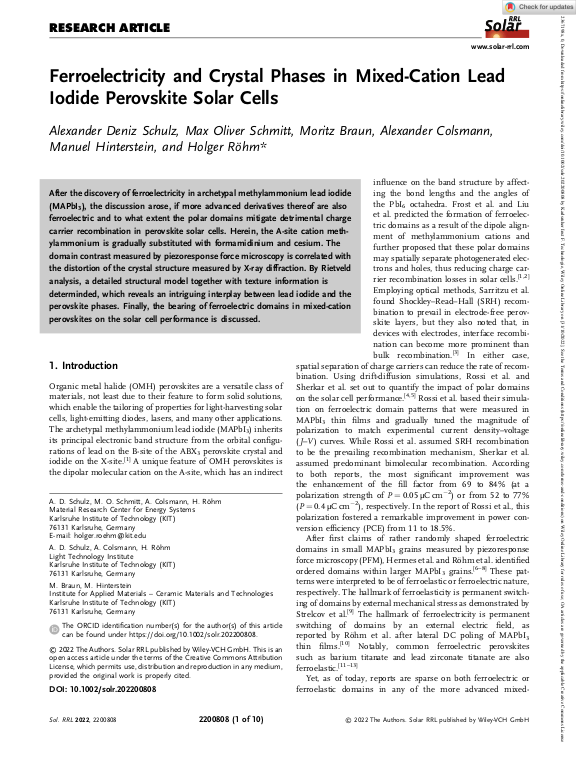 Cover der Publikation