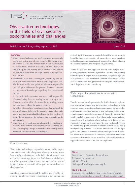 Cover der Publikation