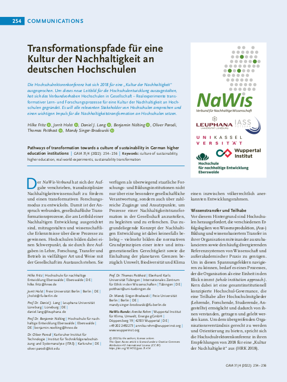 Cover der Publikation