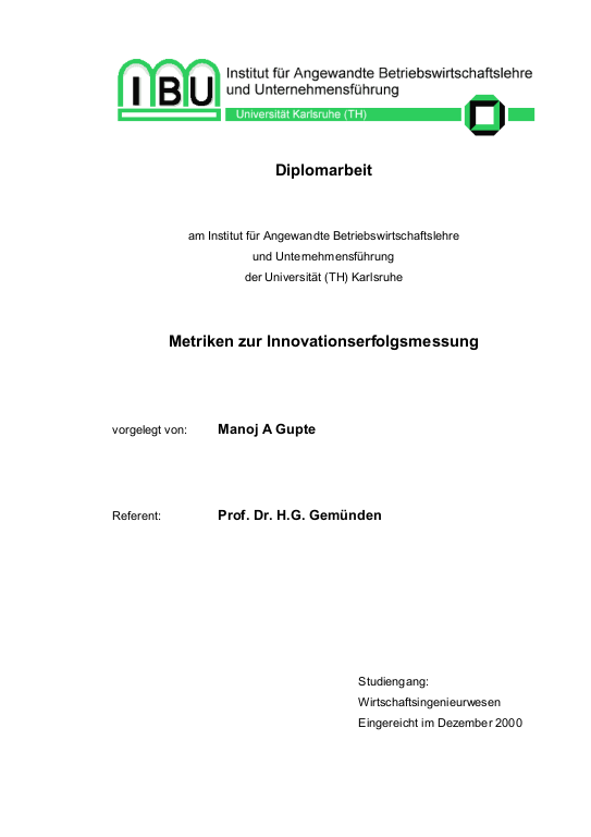 Cover der Publikation