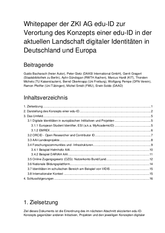 Cover der Publikation