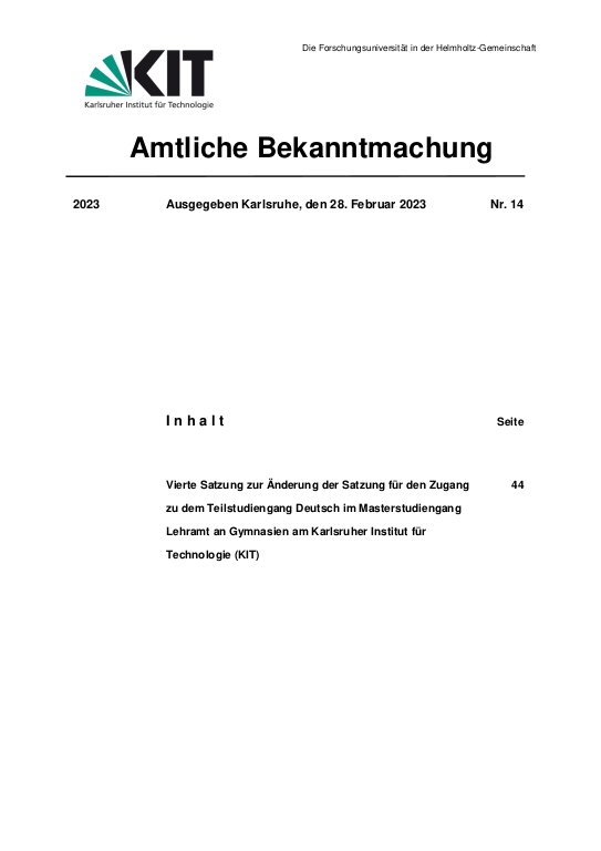 Cover der Publikation