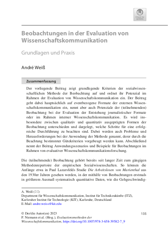 Cover der Publikation