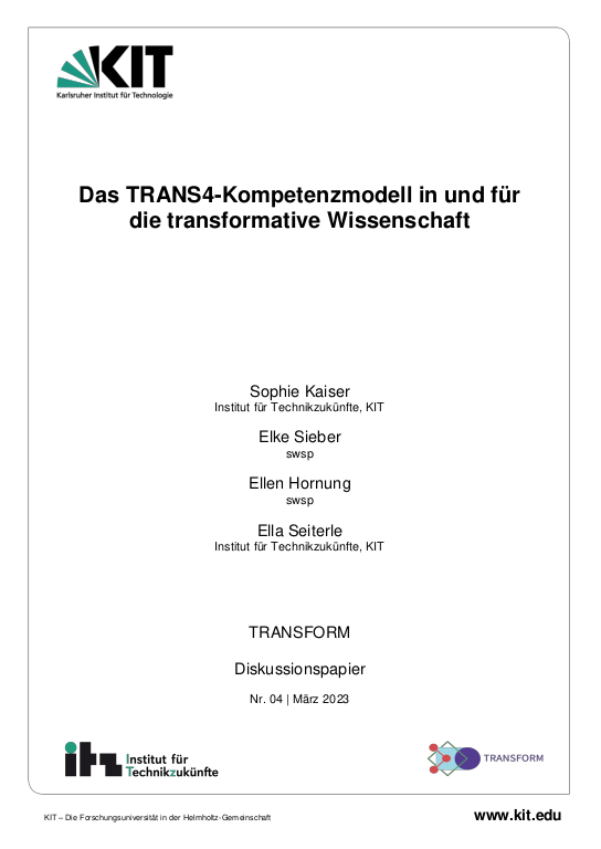 Cover der Publikation