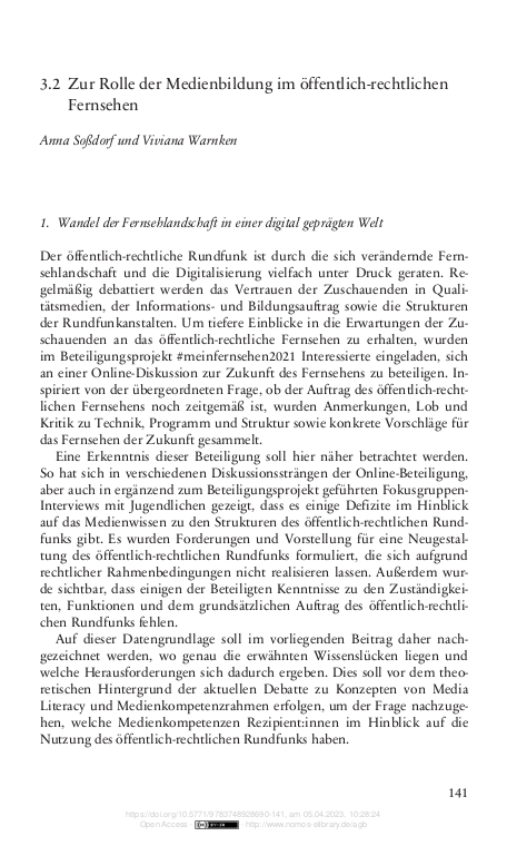 Cover der Publikation