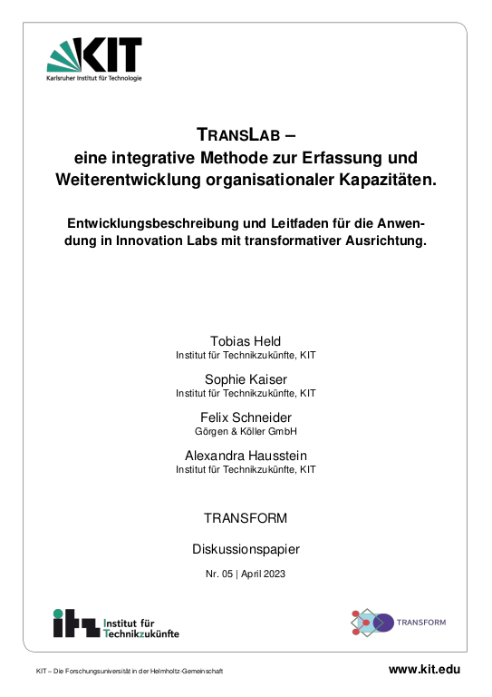 Cover der Publikation