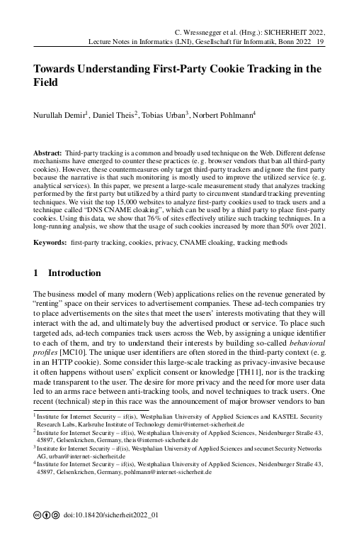 Cover der Publikation