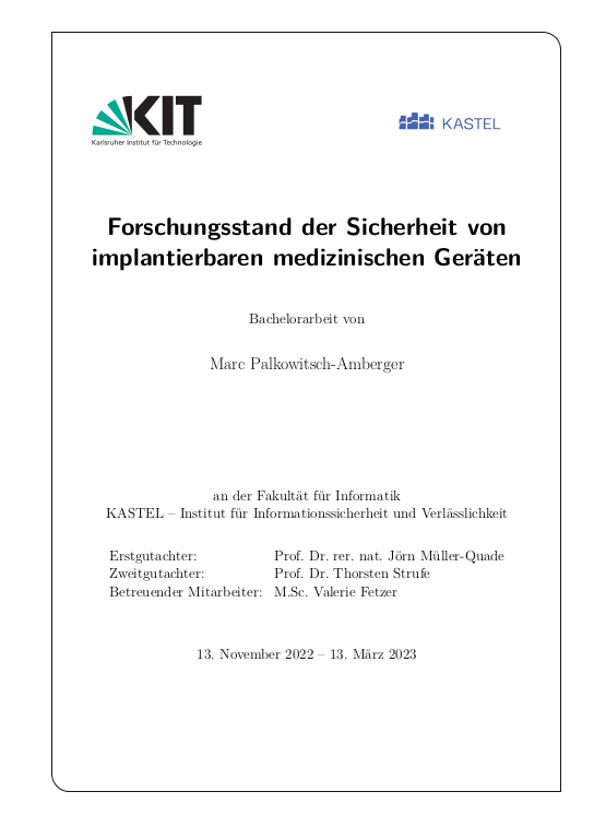 Cover der Publikation