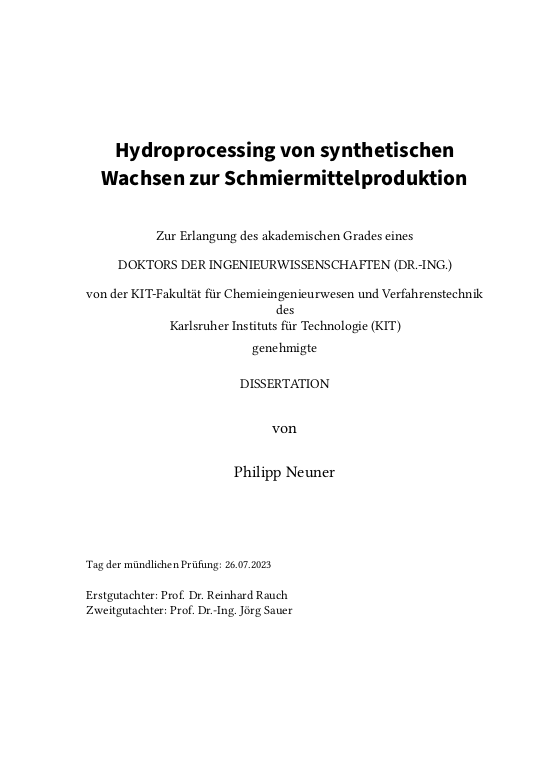 Cover der Publikation