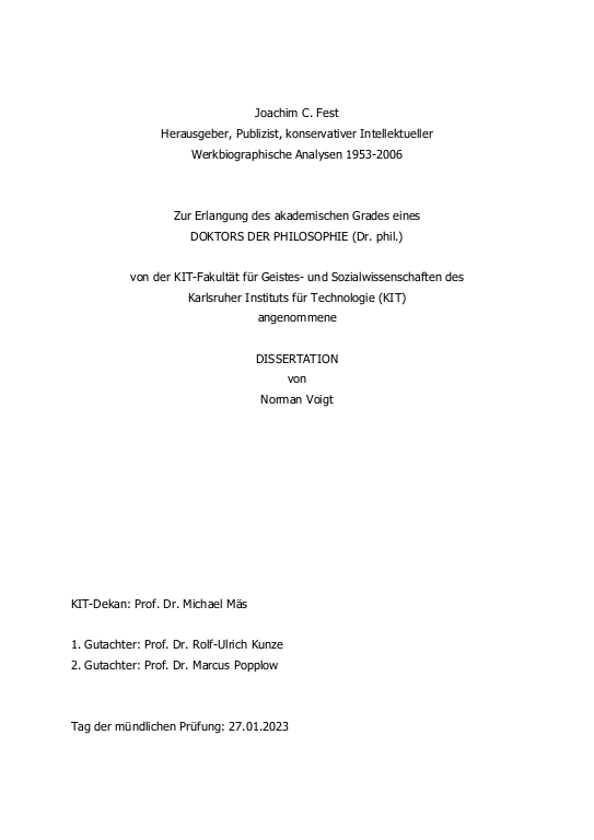 Cover der Publikation