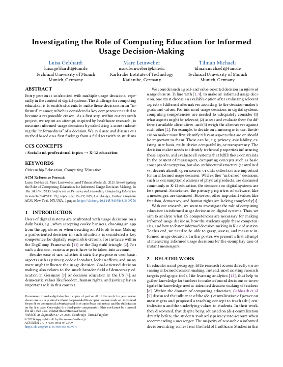 Cover der Publikation