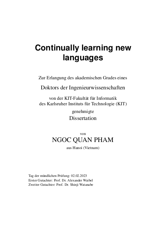 Cover der Publikation