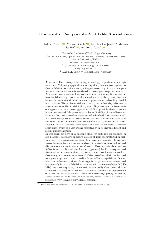 Cover der Publikation