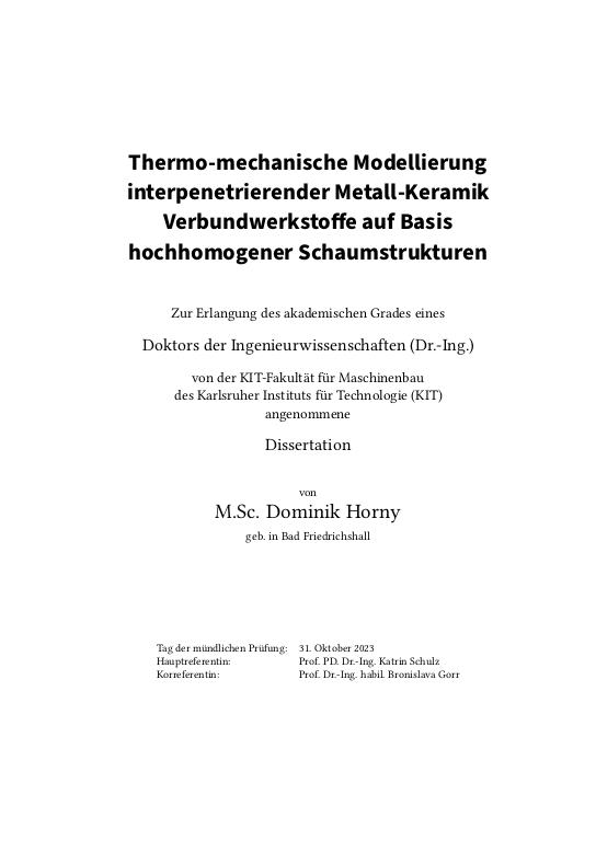 Cover der Publikation