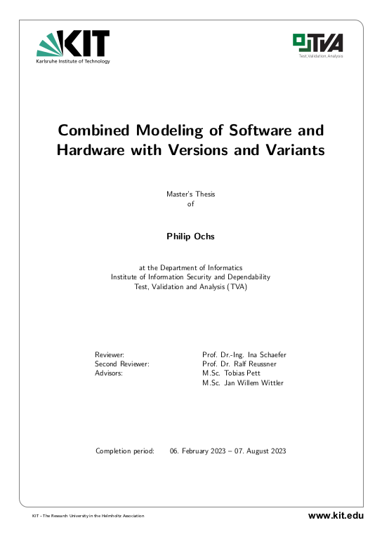 Cover der Publikation