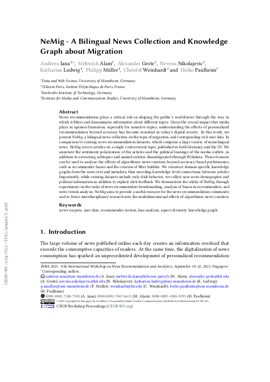 Cover der Publikation