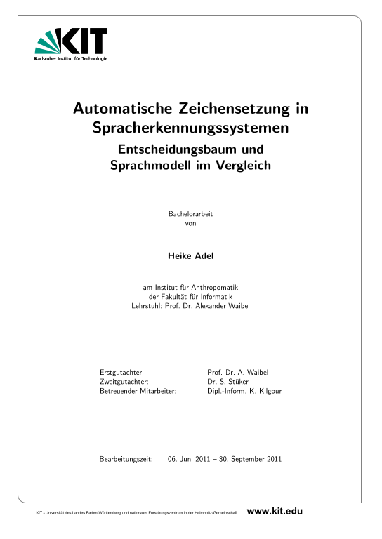 Cover der Publikation