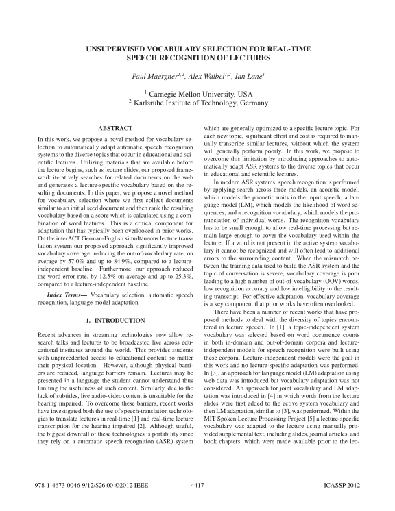 Cover der Publikation