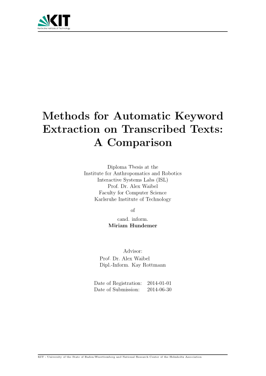 Cover der Publikation