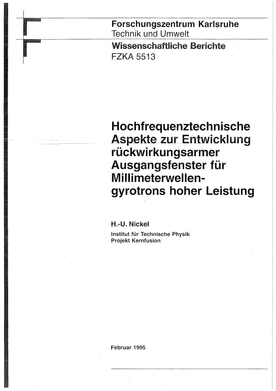 Cover der Publikation