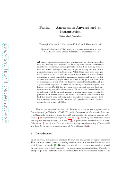 Cover der Publikation