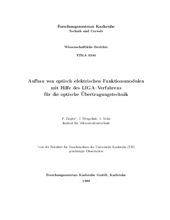 Cover der Publikation