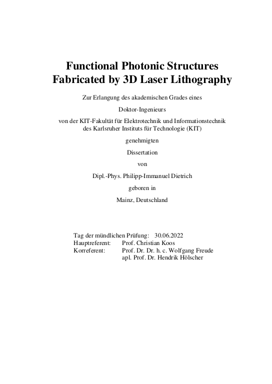 Cover der Publikation