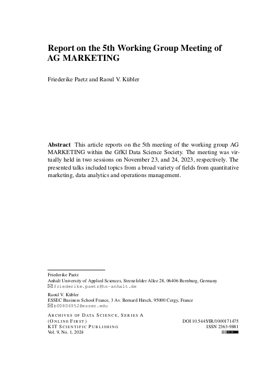 Cover der Publikation