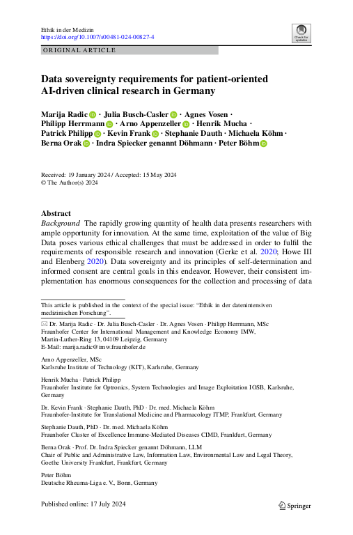 Cover der Publikation