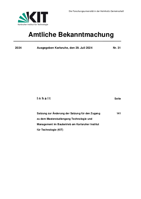 Cover der Publikation