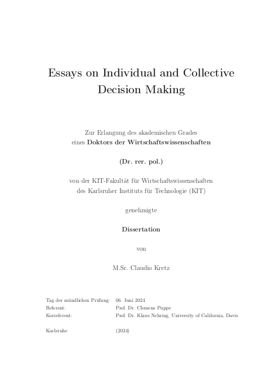 Cover der Publikation