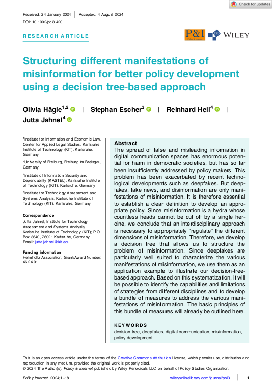 Cover der Publikation