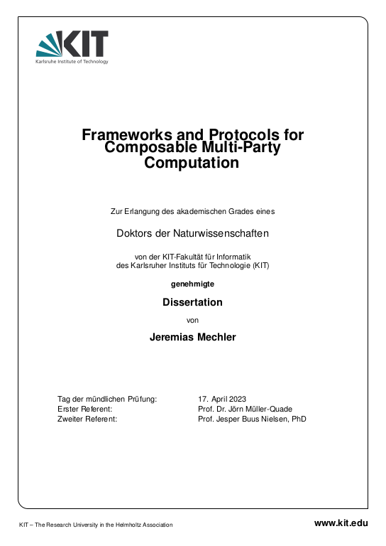 Cover der Publikation