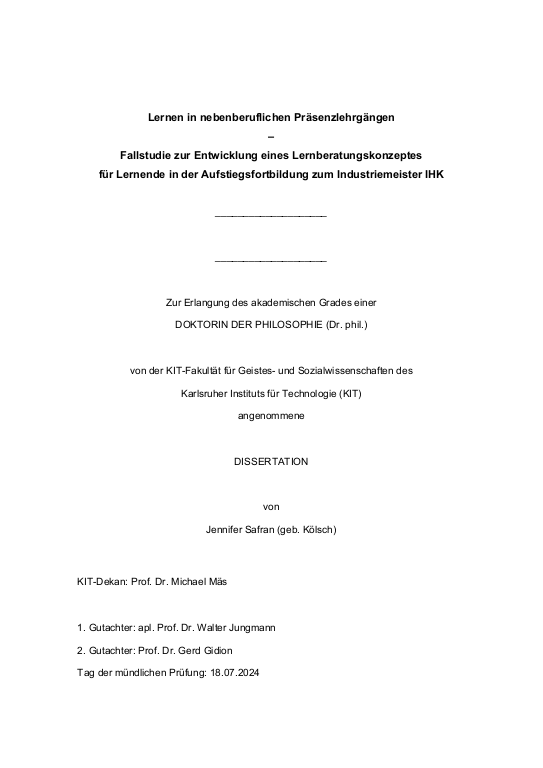 Cover der Publikation