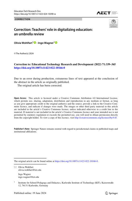 Cover der Publikation