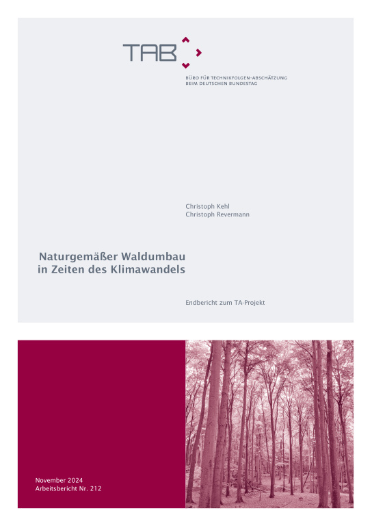 Cover: TAB-Arbeitsbericht 212: Naturgemäßer Waldumbau in Zeiten des Klimawandes